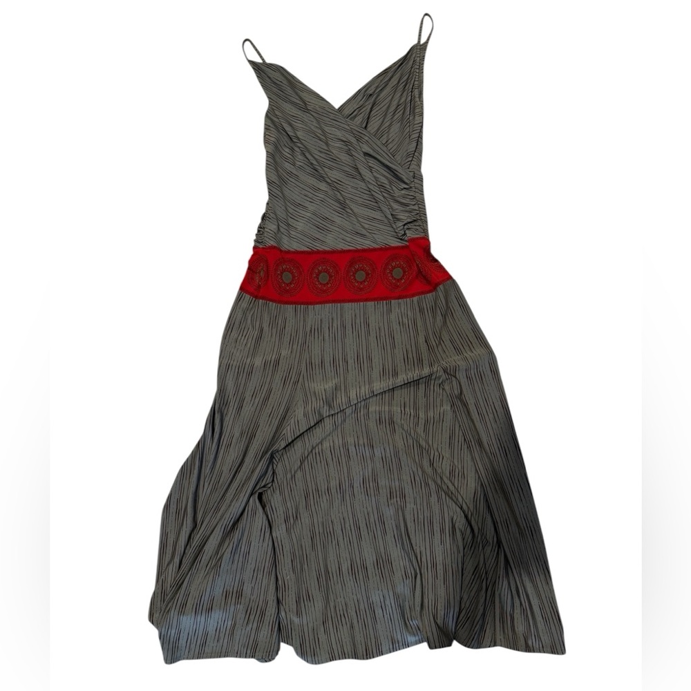 VINTAGE BCBG MAX AZRIA NWOT—Elegant Green and Red Women's Dress